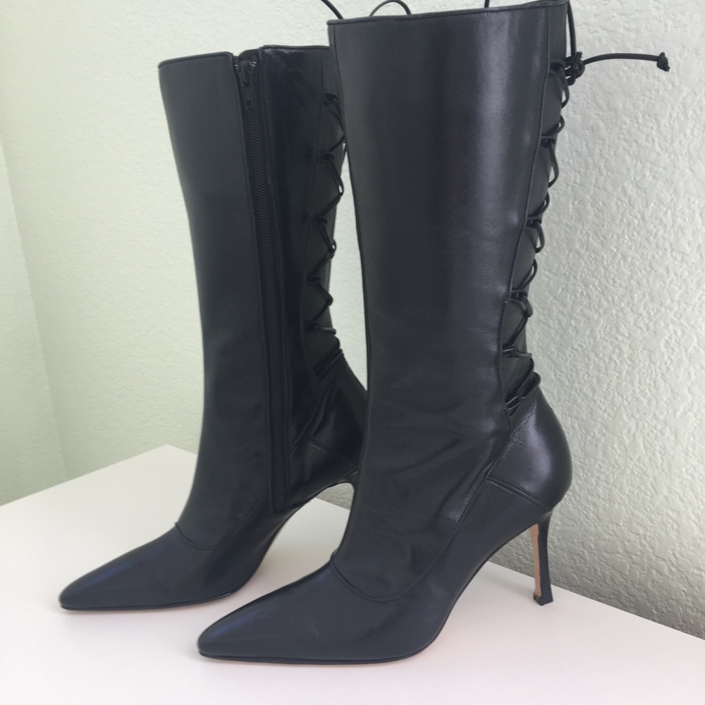 Manolo Blahnik knee high boots